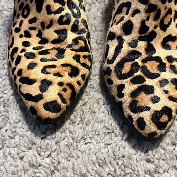 Steve Madden Womens Jillian Zipper Pointed Toe Ankle Boots Boho Trendy Leather - Picture 9 of 12